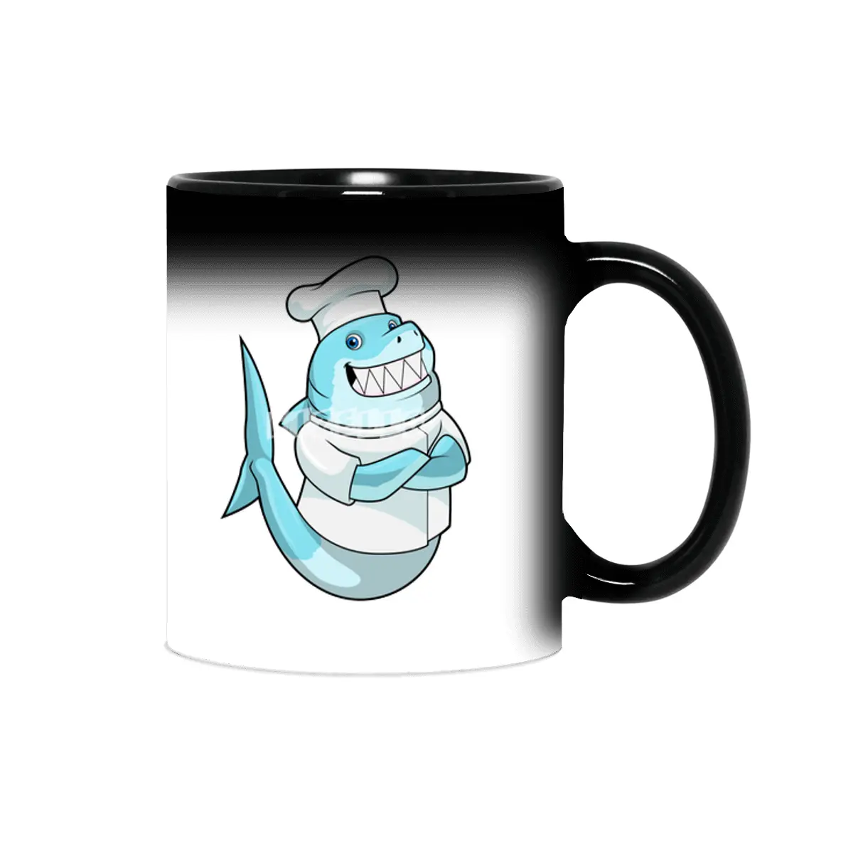 Shark as Chef with Cooking apron Sihirli Kupa