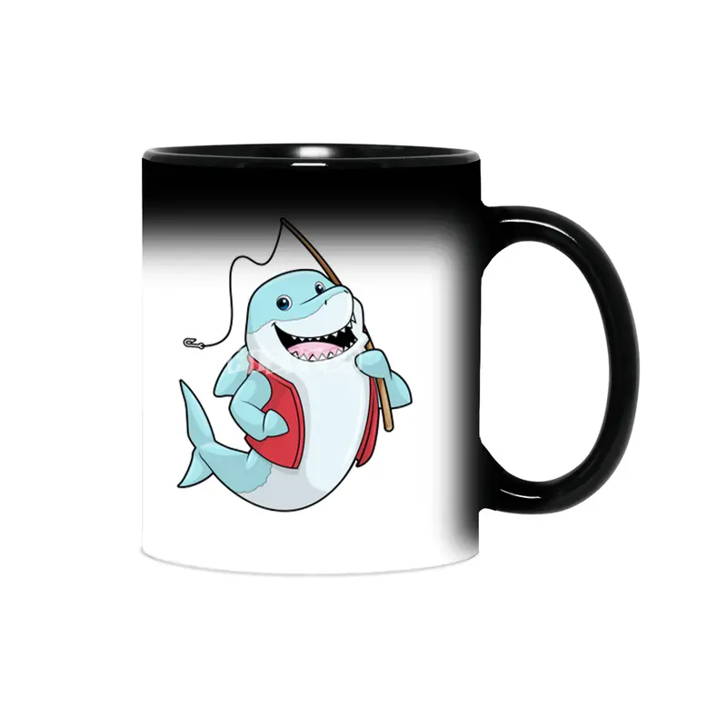 Shark at Fishing with Fishing rod Sihirli Kupa
