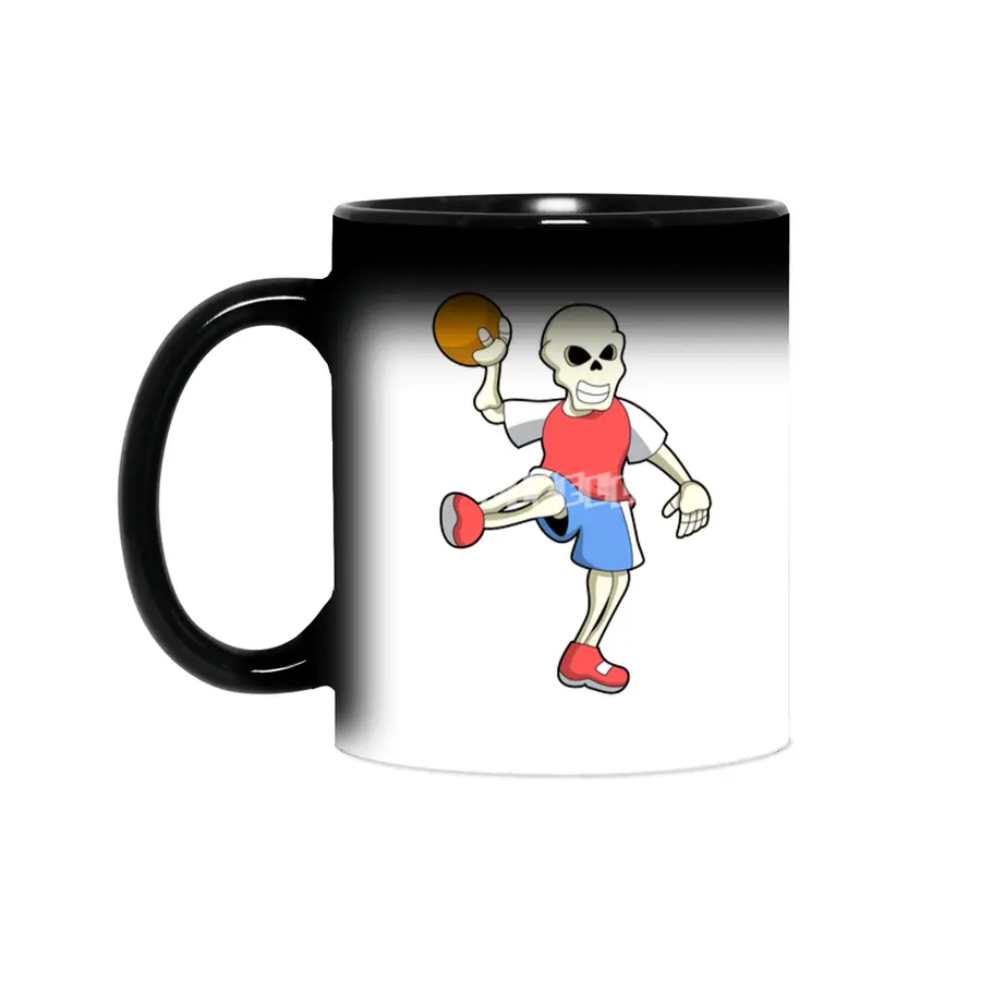 Skeleton at Handball player with Handball Sihirli Kupa