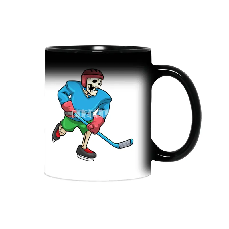 Skeleton at Ice hockey with Ice hockey stick Sihirli Kupa