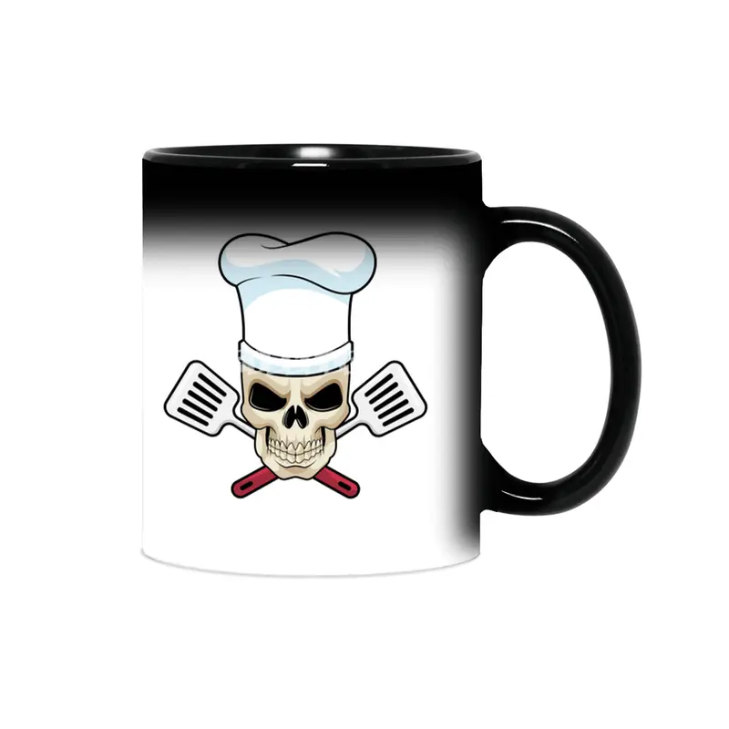 Skull as Cook with Cooking hat Sihirli Kupa
