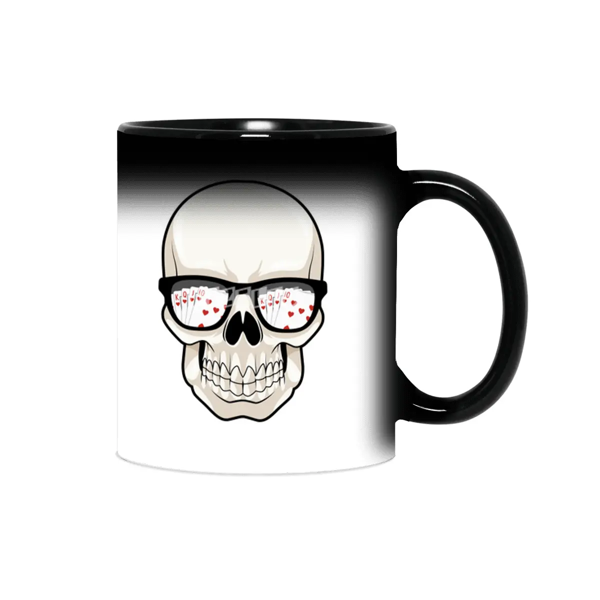 Skull at Poker with Sunglasses Sihirli Kupa