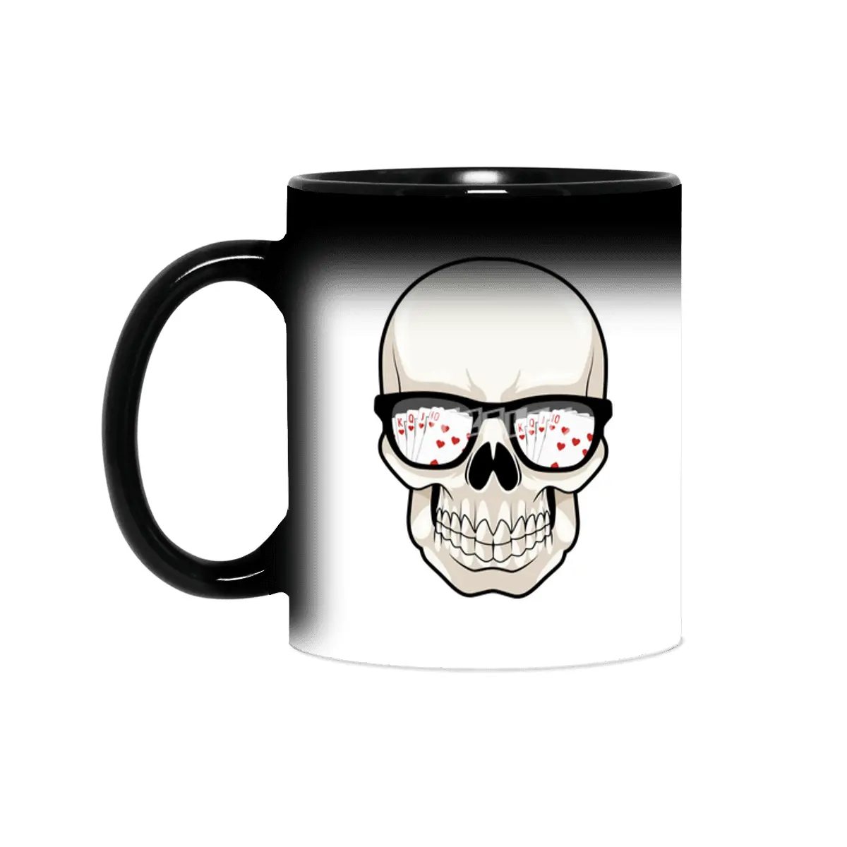 Skull at Poker with Sunglasses Sihirli Kupa