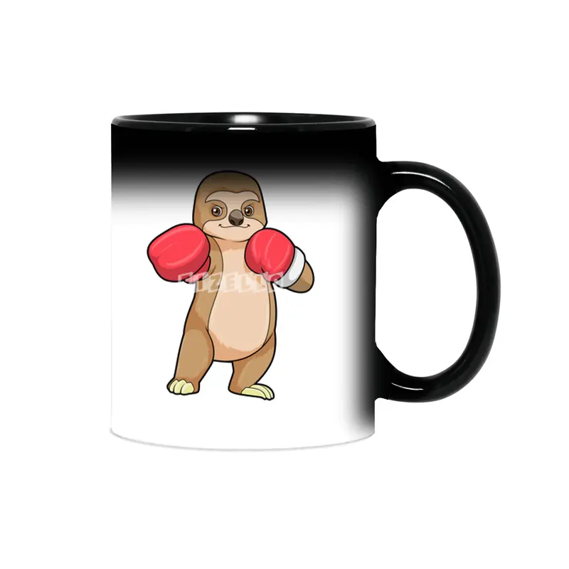Sloth as Boxer with Boxing gloves Sihirli Kupa