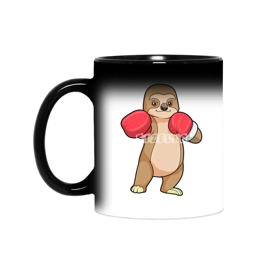 Sloth as Boxer with Boxing gloves Sihirli Kupa