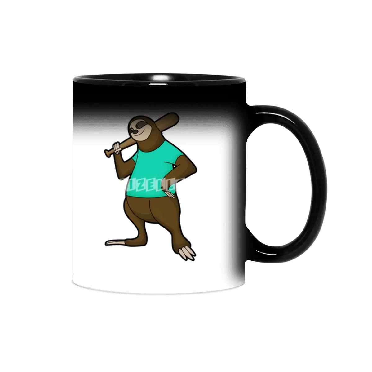 Sloth at Baseball with Baseball bat Sihirli Kupa
