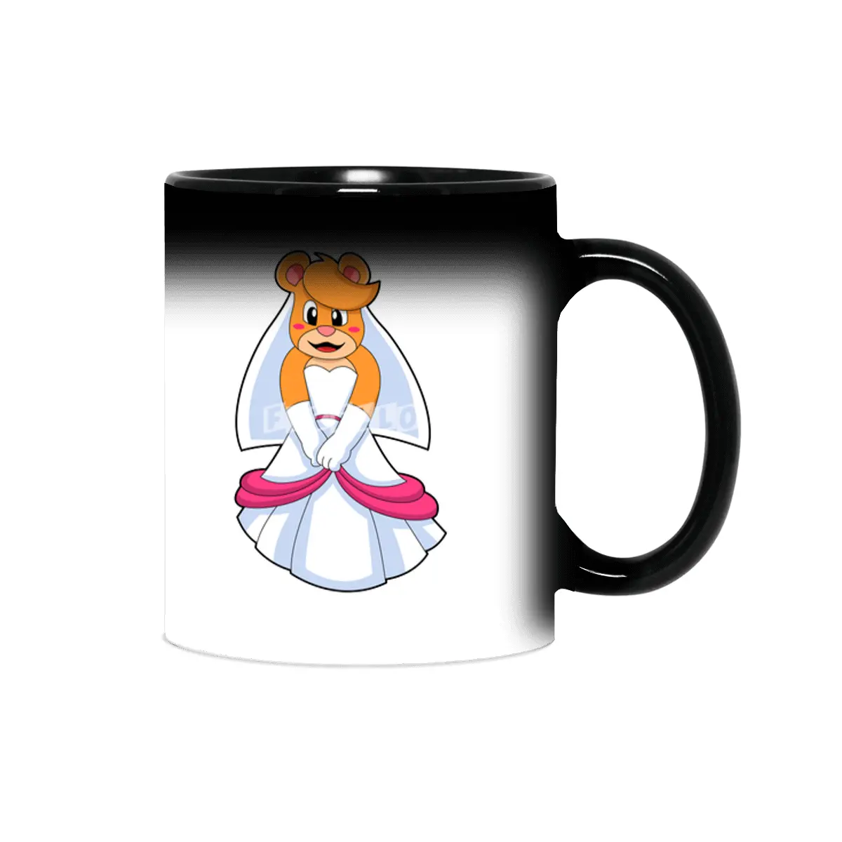 Bear with Wedding dress & Veil Sihirli Kupa