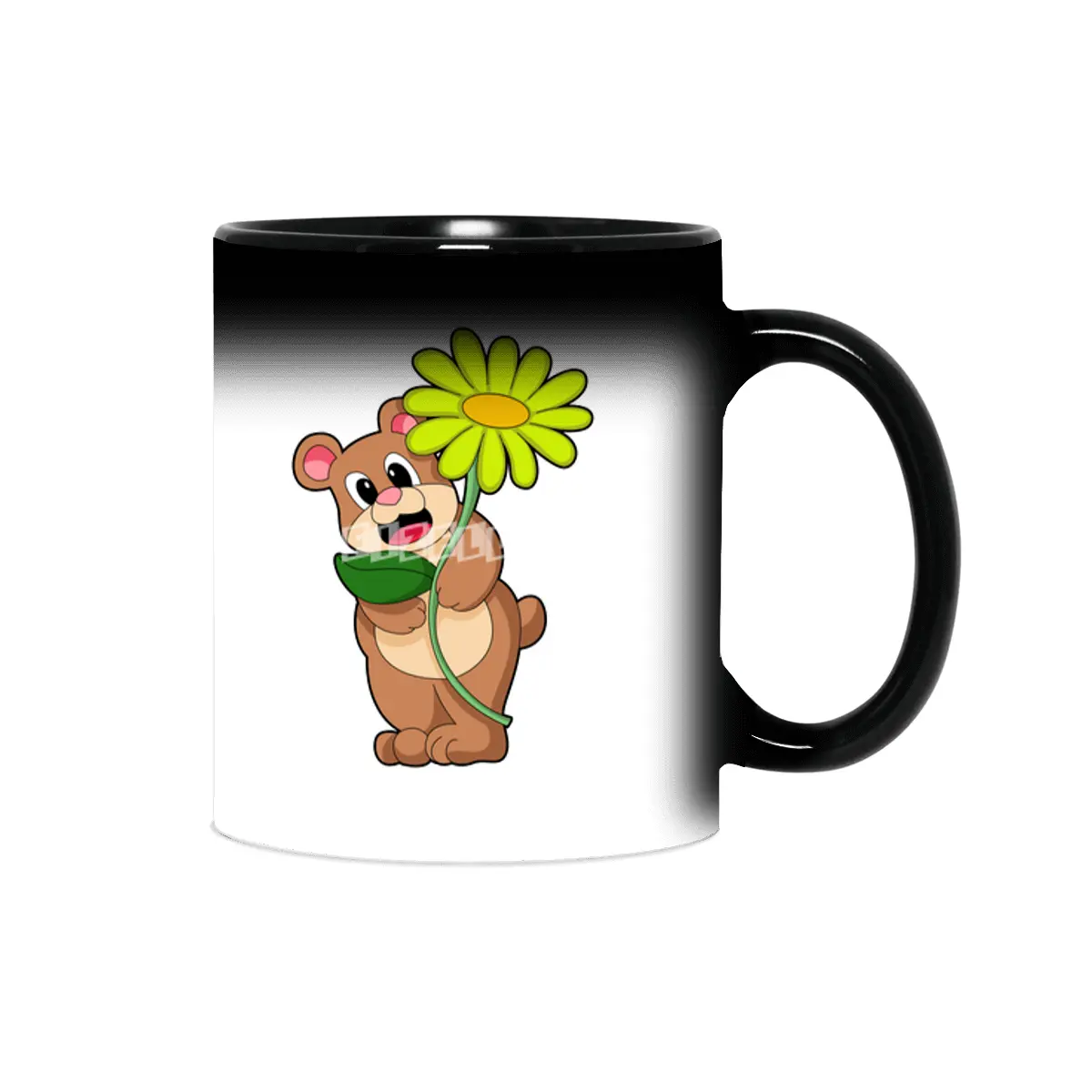 Bear with yellow Flower Sihirli Kupa