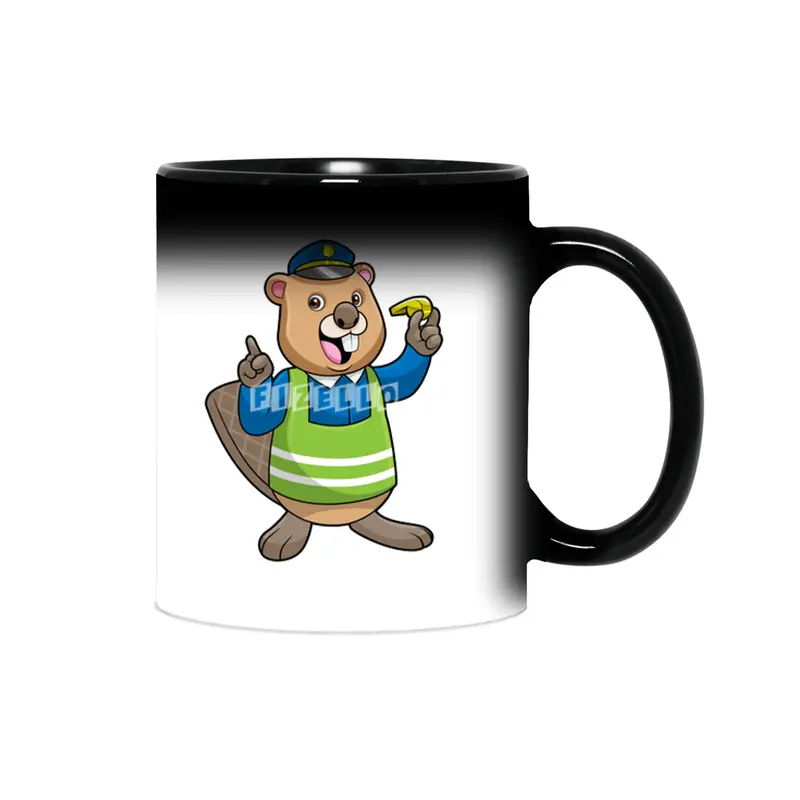 Beaver as Police officer with Whistle Sihirli Kupa
