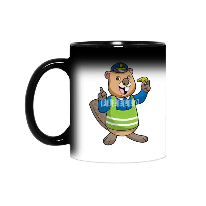 Beaver as Police officer with Whistle Sihirli Kupa