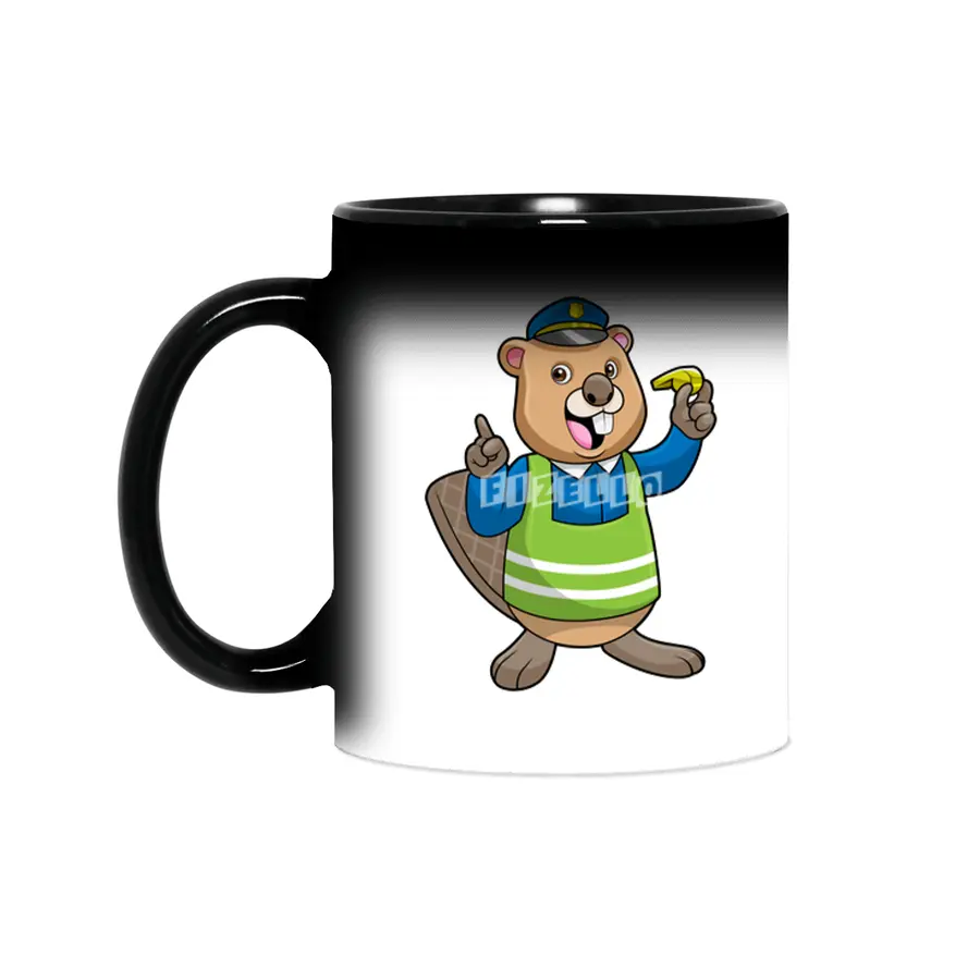 Beaver as Police officer with Whistle Sihirli Kupa
