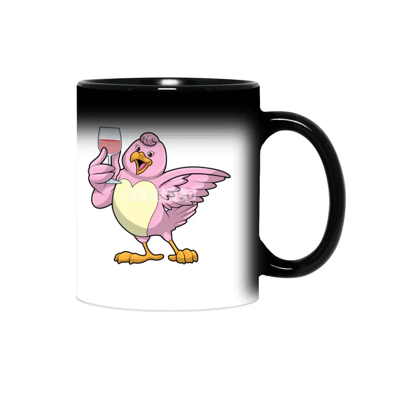 Bird with Glass of Red wine Sihirli Kupa