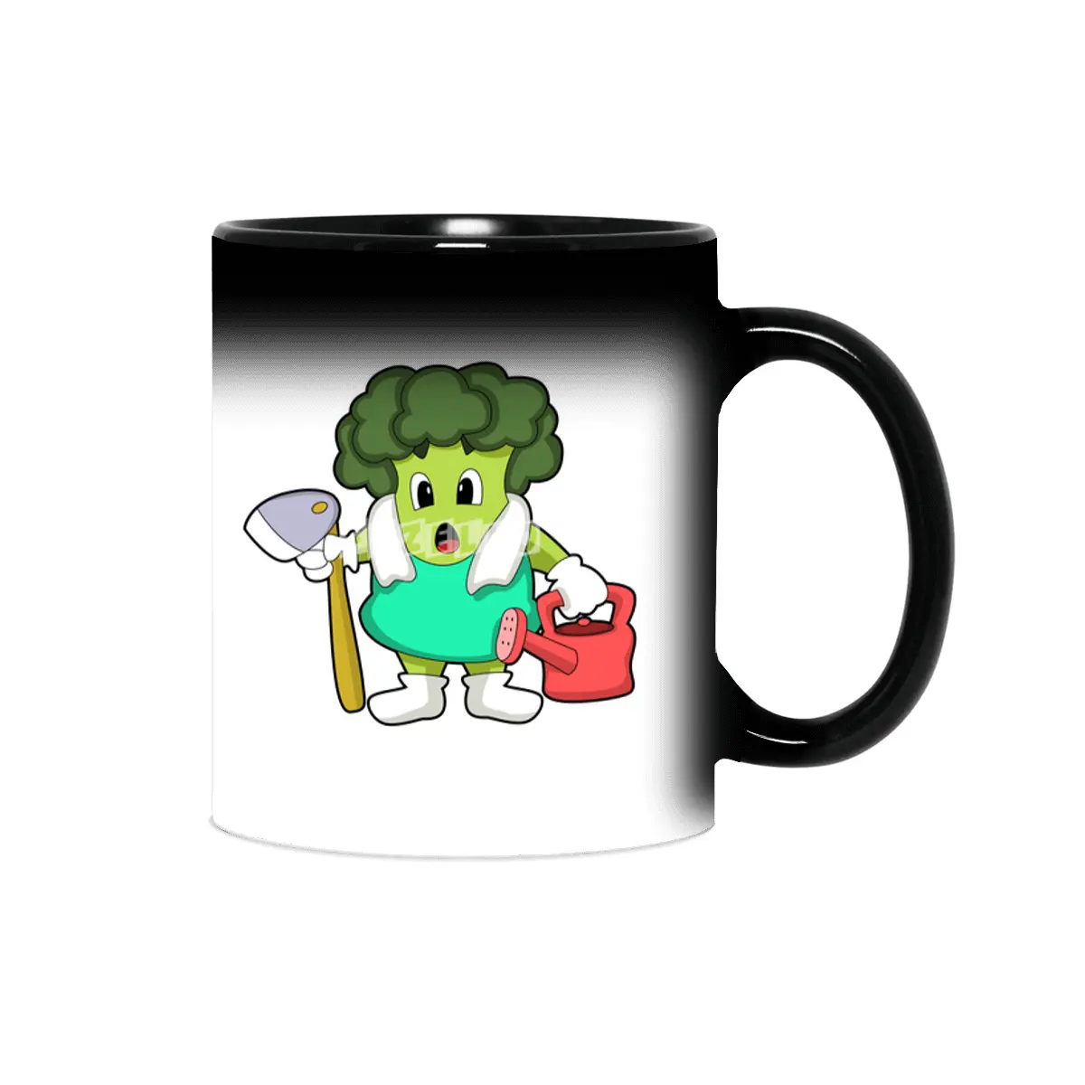 Broccoli as Farmer with Watering can Sihirli Kupa
