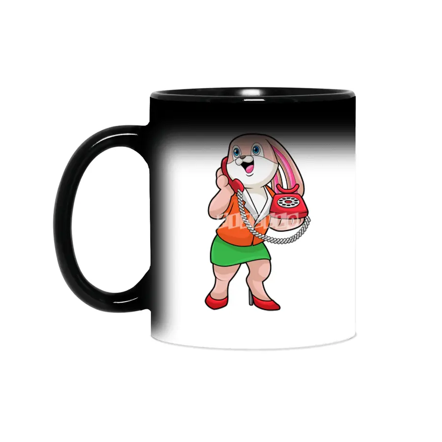 Bunny as Secretary with Phone Sihirli Kupa