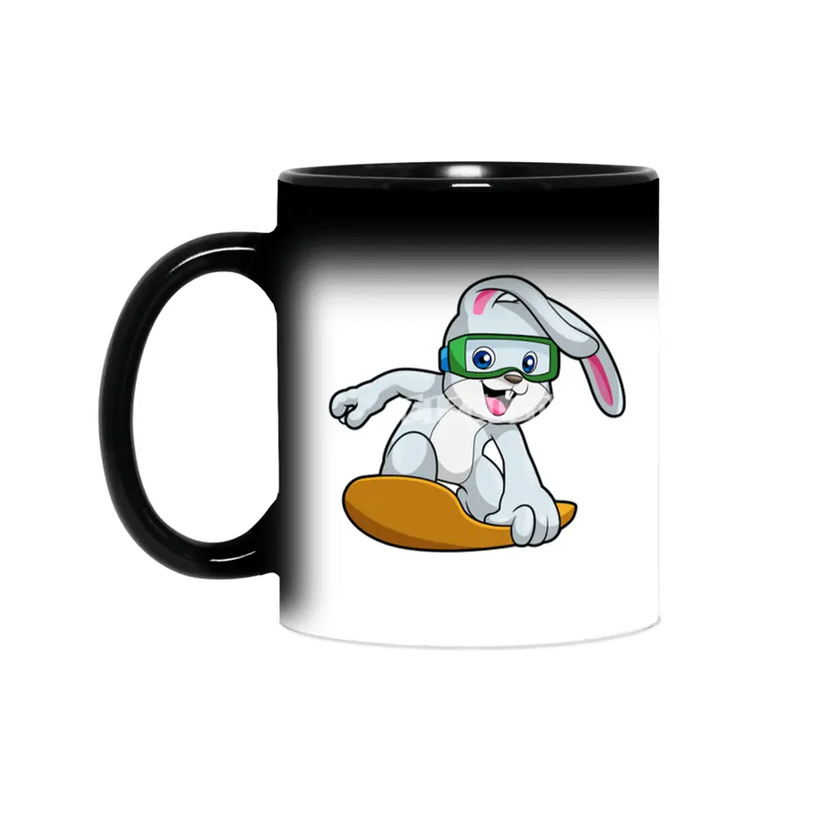 Bunny as Snowboarder with Snowboard Sihirli Kupa
