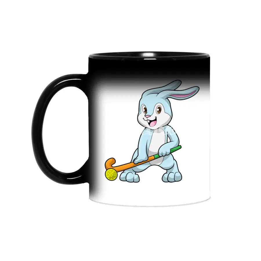 Bunny at Field hockey with Hockey stick Sihirli Kupa