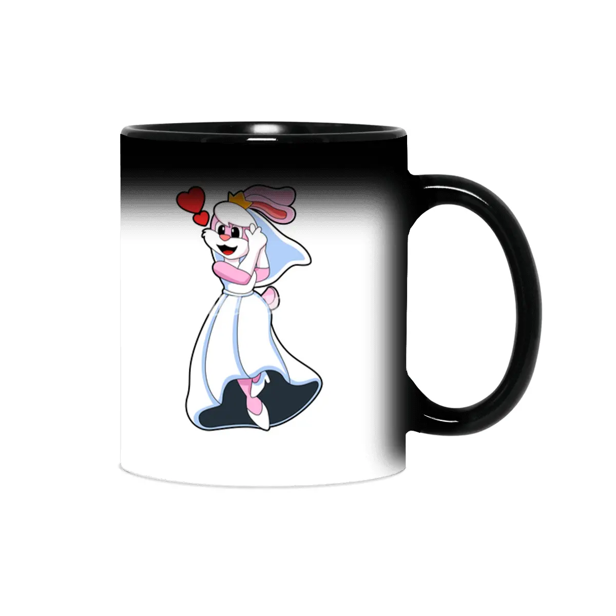 Bunny with Wedding dress & Crown Sihirli Kupa