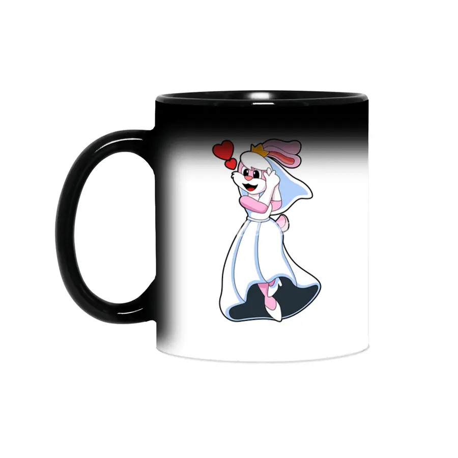 Bunny with Wedding dress & Crown Sihirli Kupa