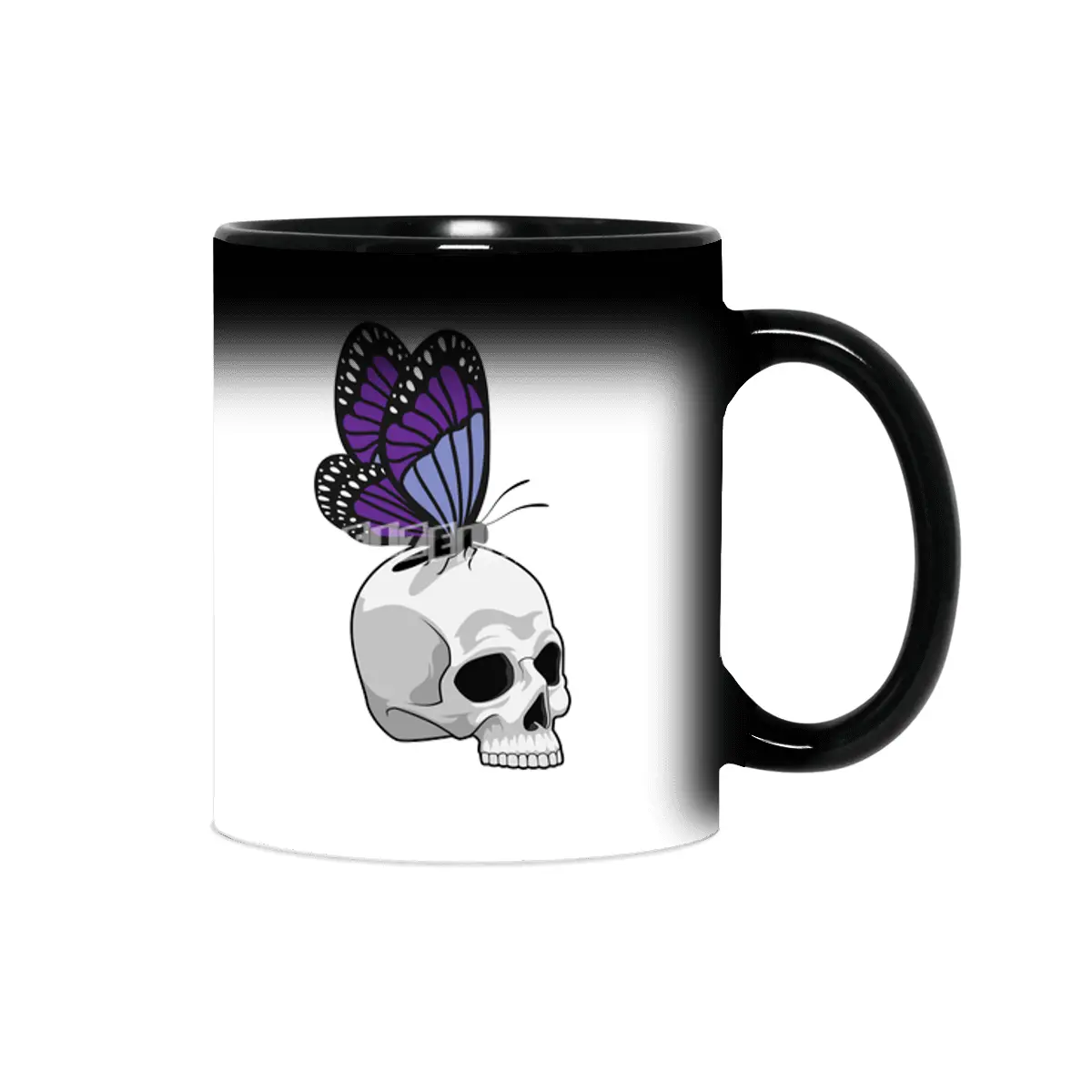 Butterfly with Skull Sihirli Kupa