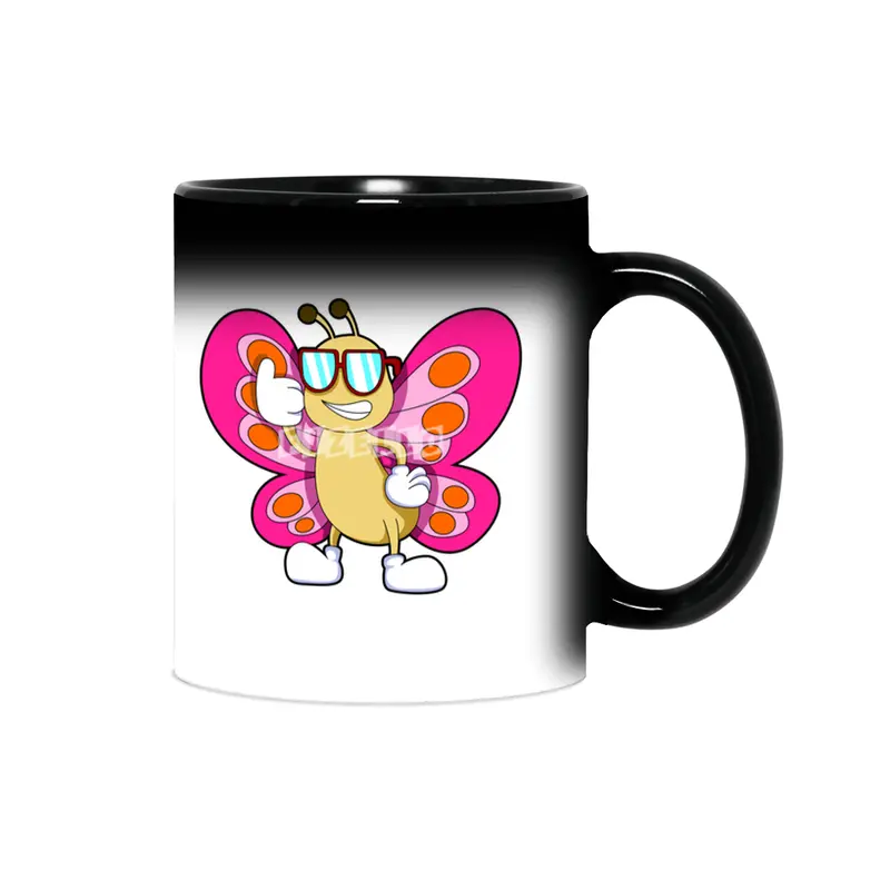 Butterfly with Sunglasses Sihirli Kupa