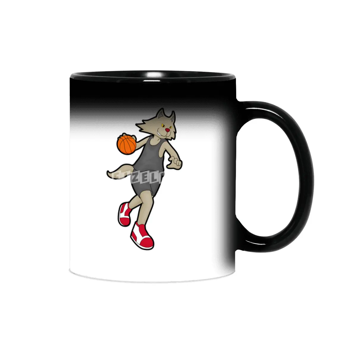 Cat as Basketball player with Basketball Sihirli Kupa