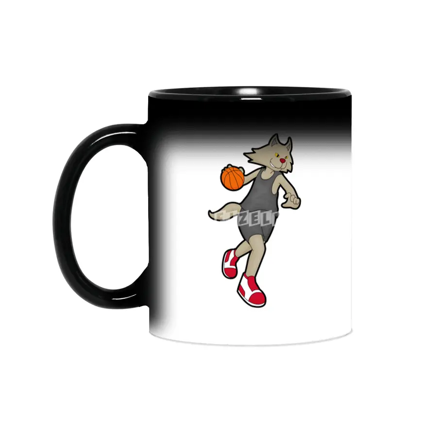 Cat as Basketball player with Basketball Sihirli Kupa