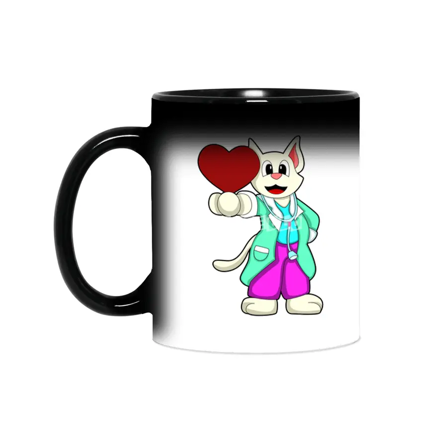 Cat as Doctor with Heart Sihirli Kupa