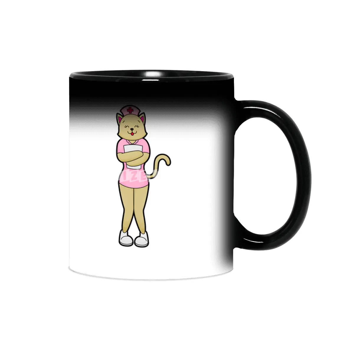 Cat as Nurse with Medical List Sihirli Kupa
