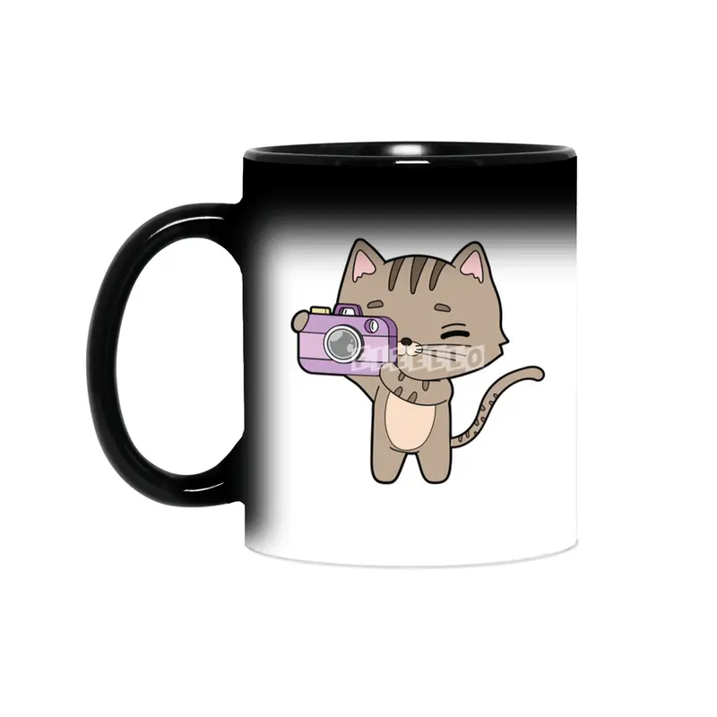 Cat as Photographer with Camera Sihirli Kupa