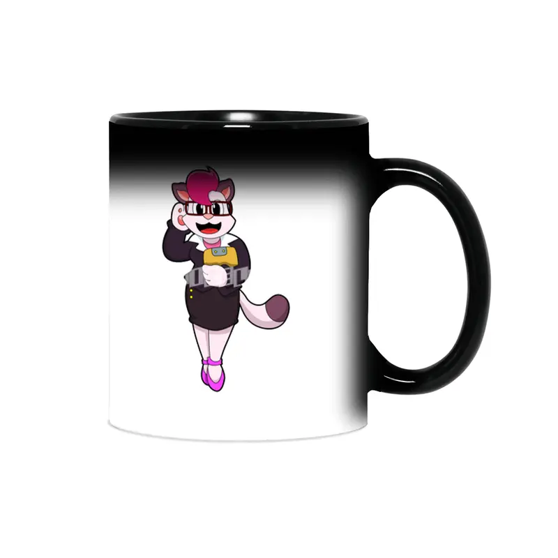 Cat as Secretary with Notepad Sihirli Kupa