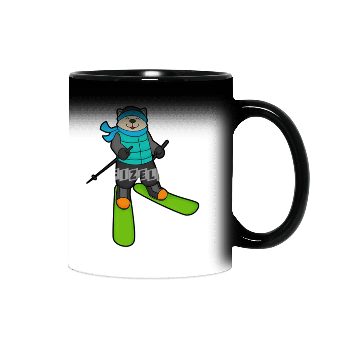 Cat as Skier with Ski Sihirli Kupa