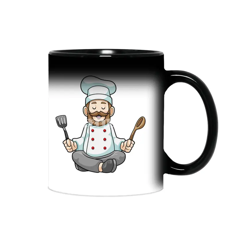 Chef with Cooking apron & Wooden spoon at Yoga Sihirli Kupa