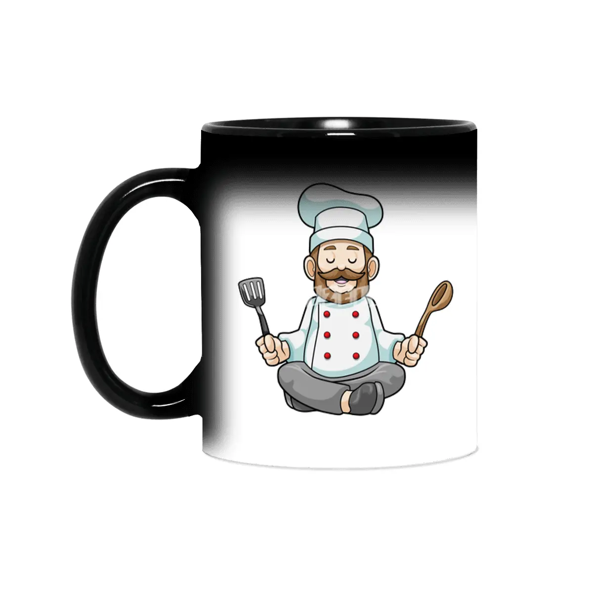 Chef with Cooking apron & Wooden spoon at Yoga Sihirli Kupa