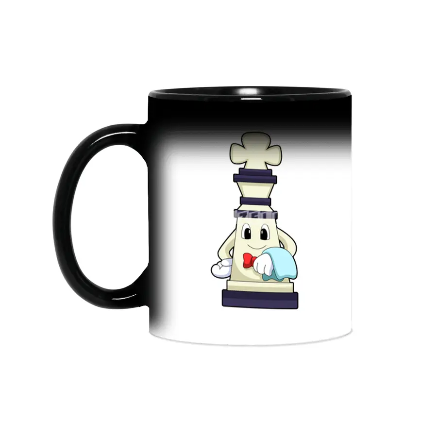 Chess piece King as Waiter with Towel Sihirli Kupa