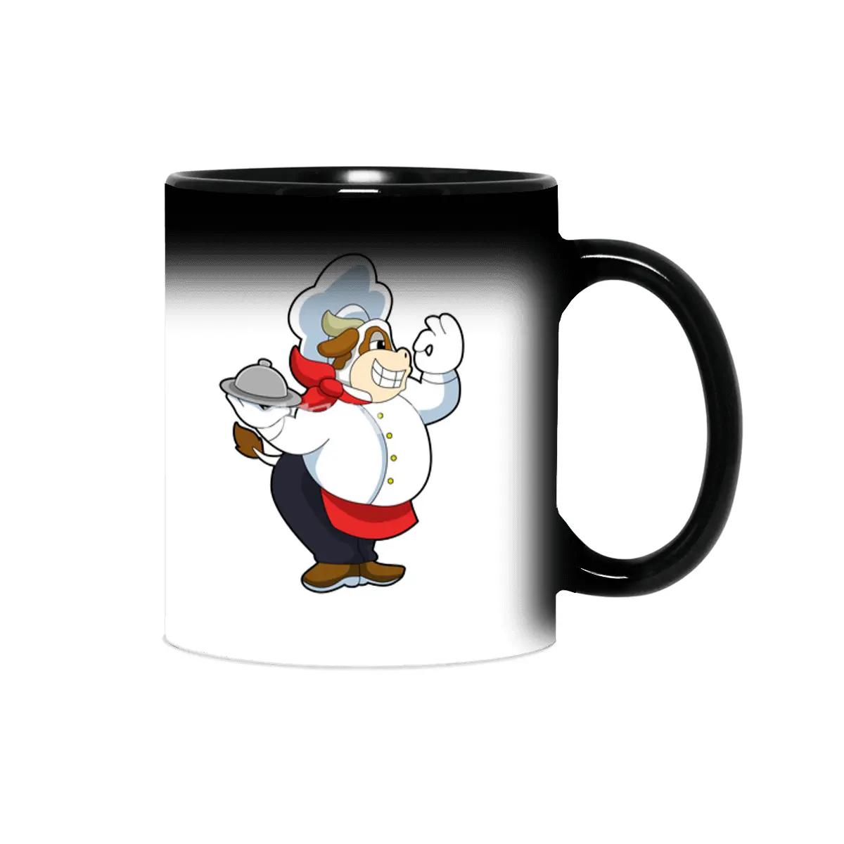 Cow as Waiter with Serving plate Sihirli Kupa
