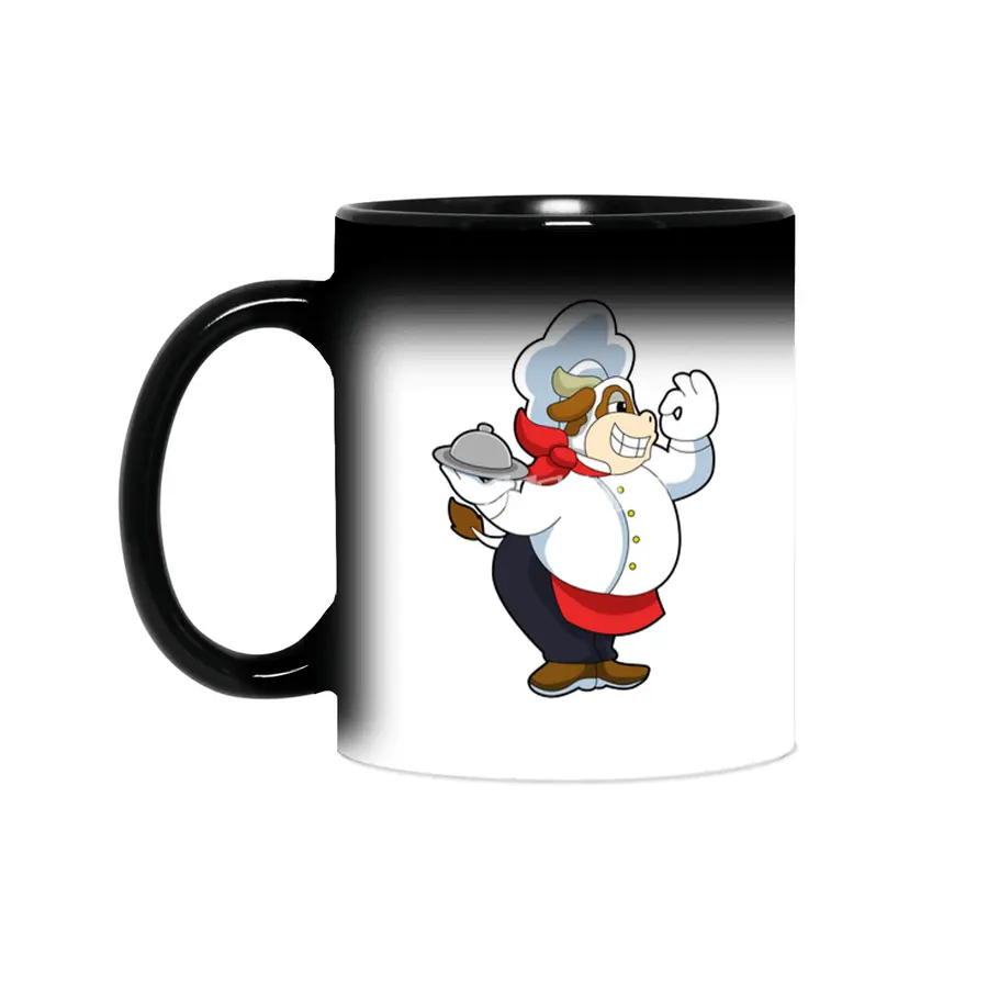 Cow as Waiter with Serving plate Sihirli Kupa