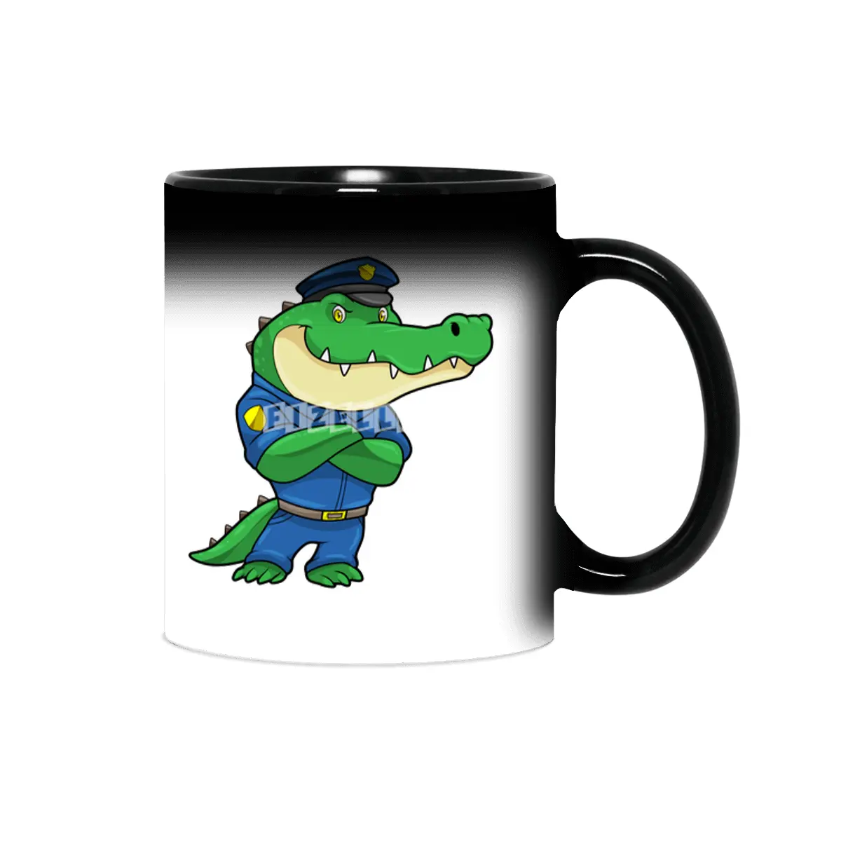 Crocodile as Police officer with Police uniform Sihirli Kupa