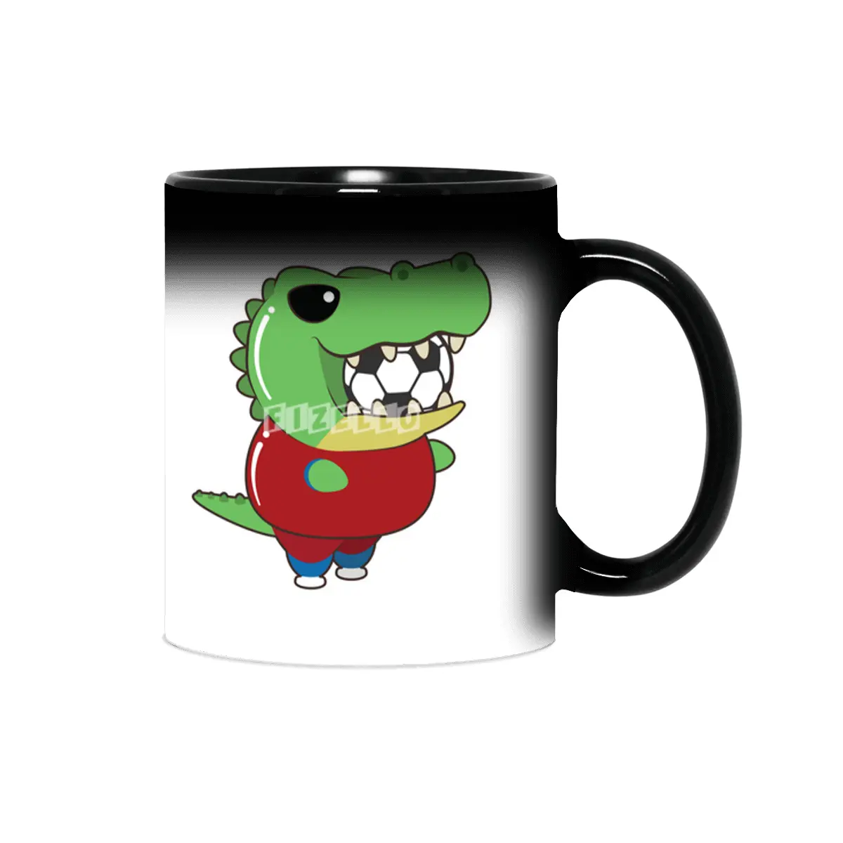 Crocodile as Soccer player with Soccer ball Sihirli Kupa