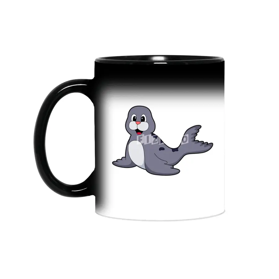 Cute Seal Sihirli Kupa