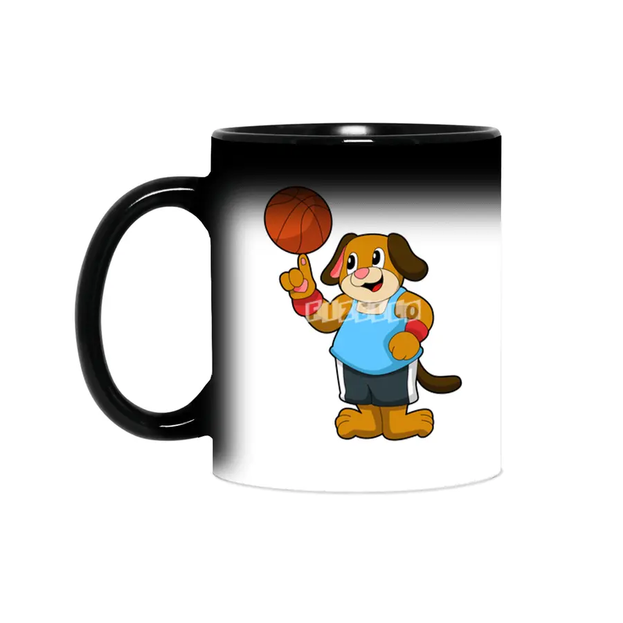Dog as Basketball player with Basketball Sihirli Kupa