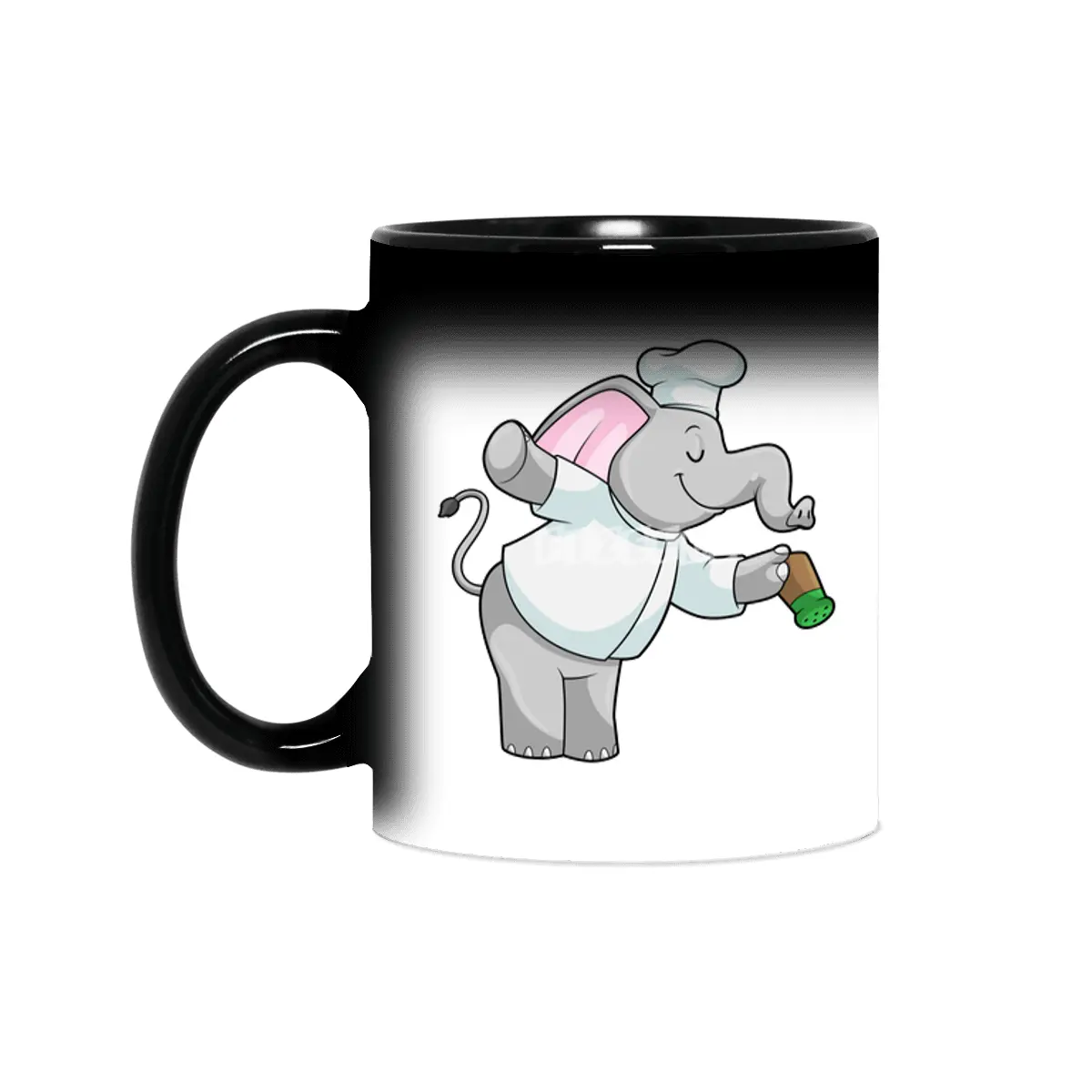 Elephant as Chef with Salt shaker Sihirli Kupa