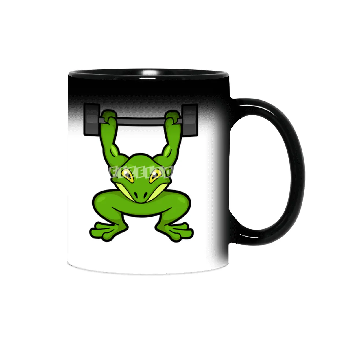 Frog at Bodybuilding with Barbell Sihirli Kupa