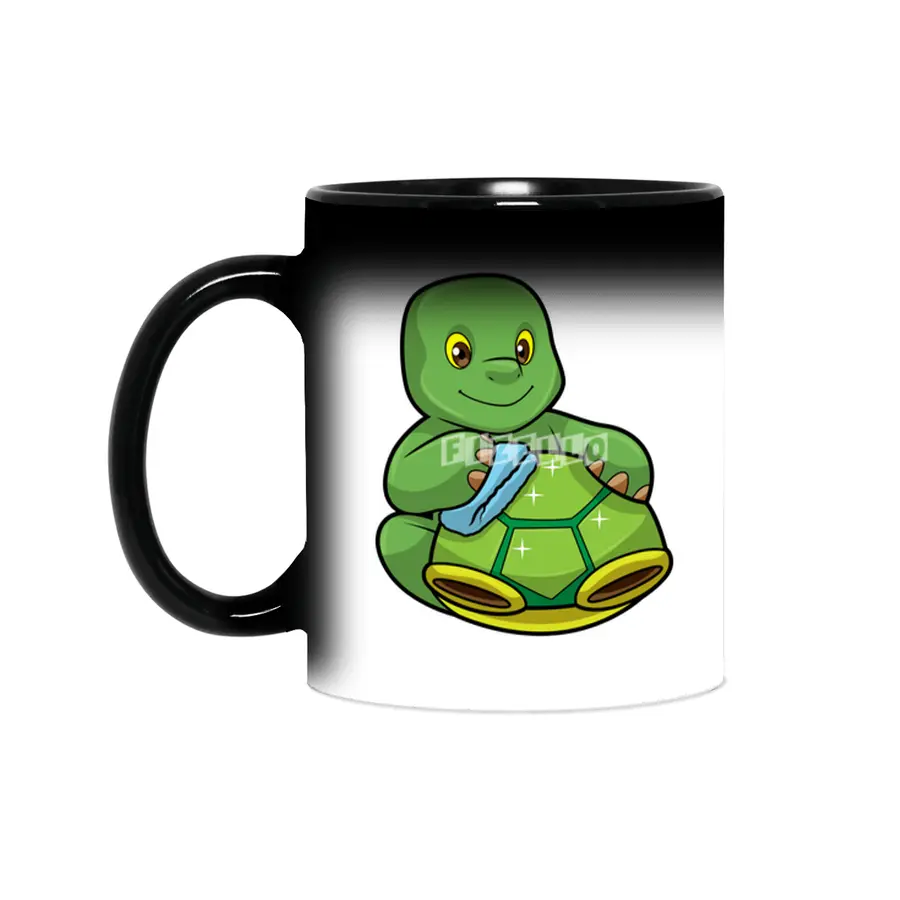 Turtle with Shell & Cleaning rag Sihirli Kupa