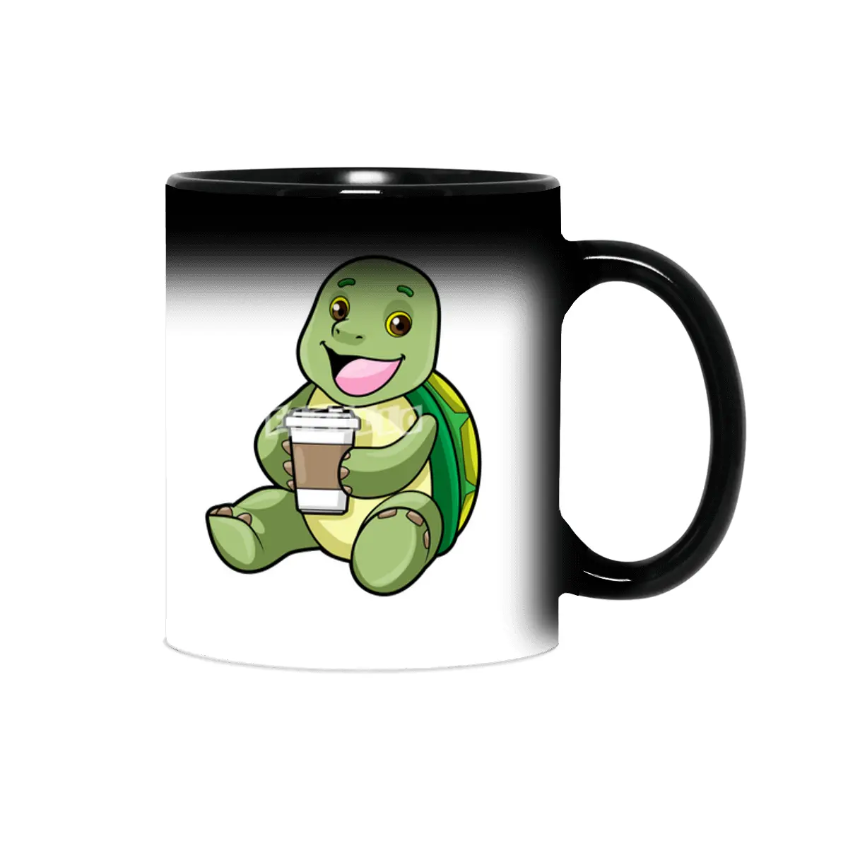 Turtle with Shell & Coffee to go Sihirli Kupa