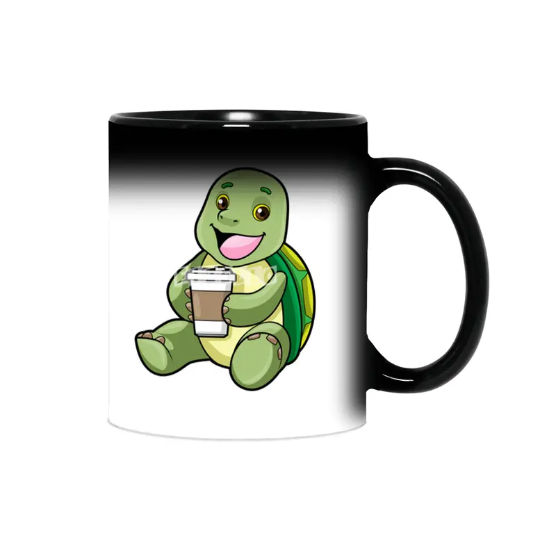 Turtle with Shell & Coffee to go Sihirli Kupa