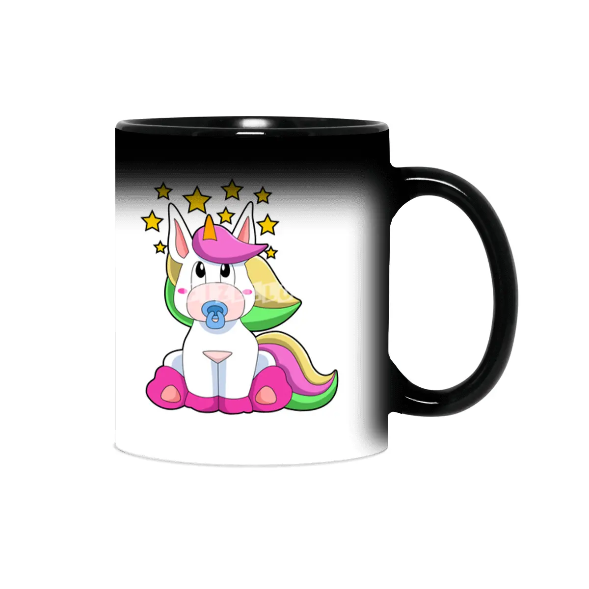 Unicorn as Baby with Pacifier Sihirli Kupa