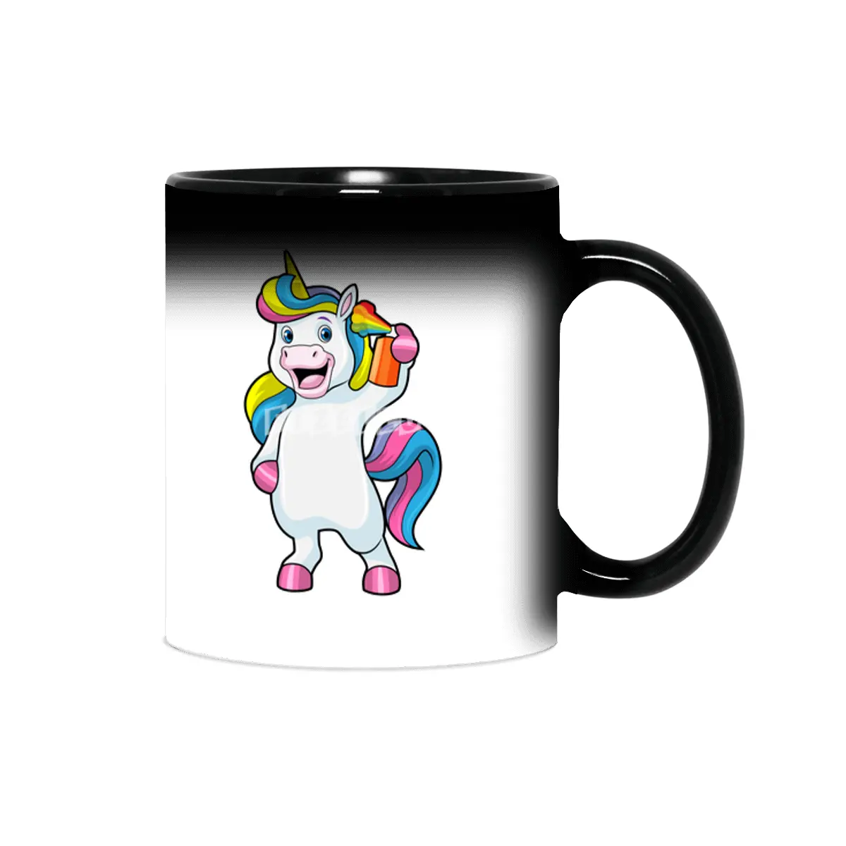 Unicorn as Hairdresser with Hairspray Sihirli Kupa