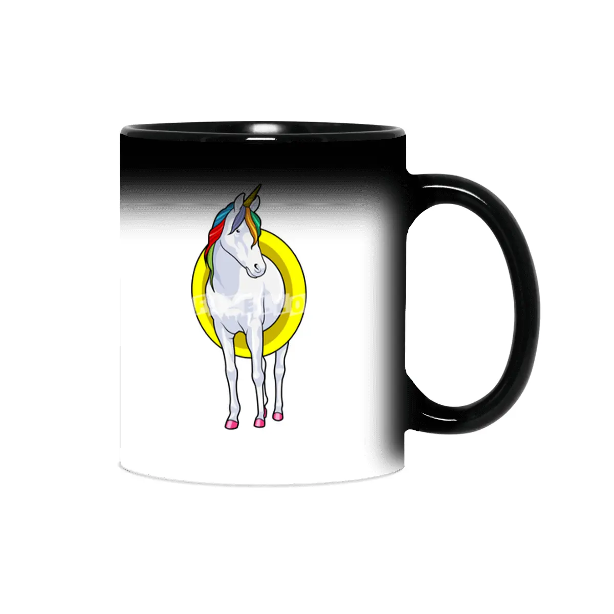 Unicorn at Swimming with Swim ring Sihirli Kupa