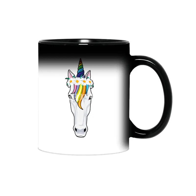Unicorn with Flowers Sihirli Kupa