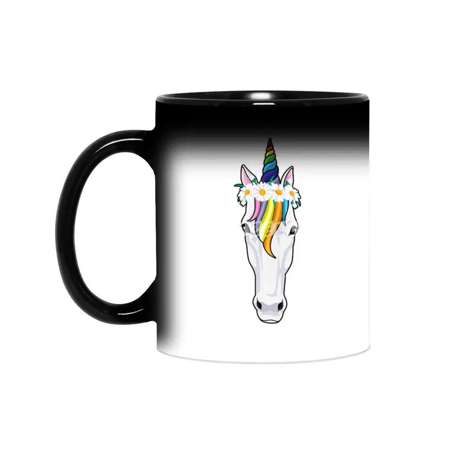 Unicorn with Flowers Sihirli Kupa